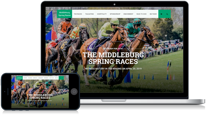 Middleburg Spring Races in Virginia website design