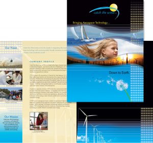 Catch the Wind, Inc. corporate folder / brochure