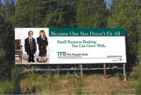 photo of billboard for The Fauquier Bank in Warrenton VA