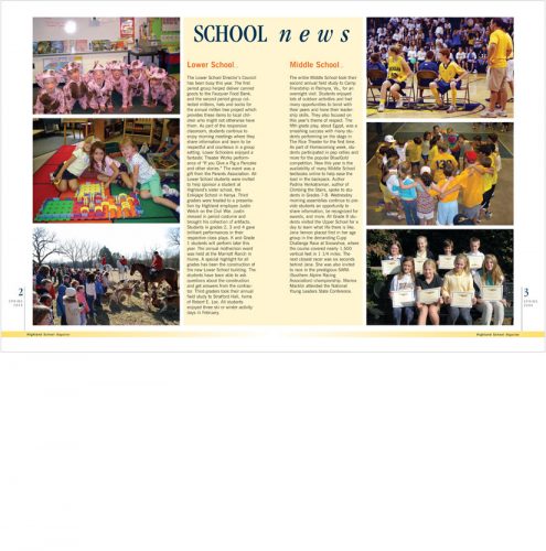 Highland School in Warrenton VA Magazine Spread